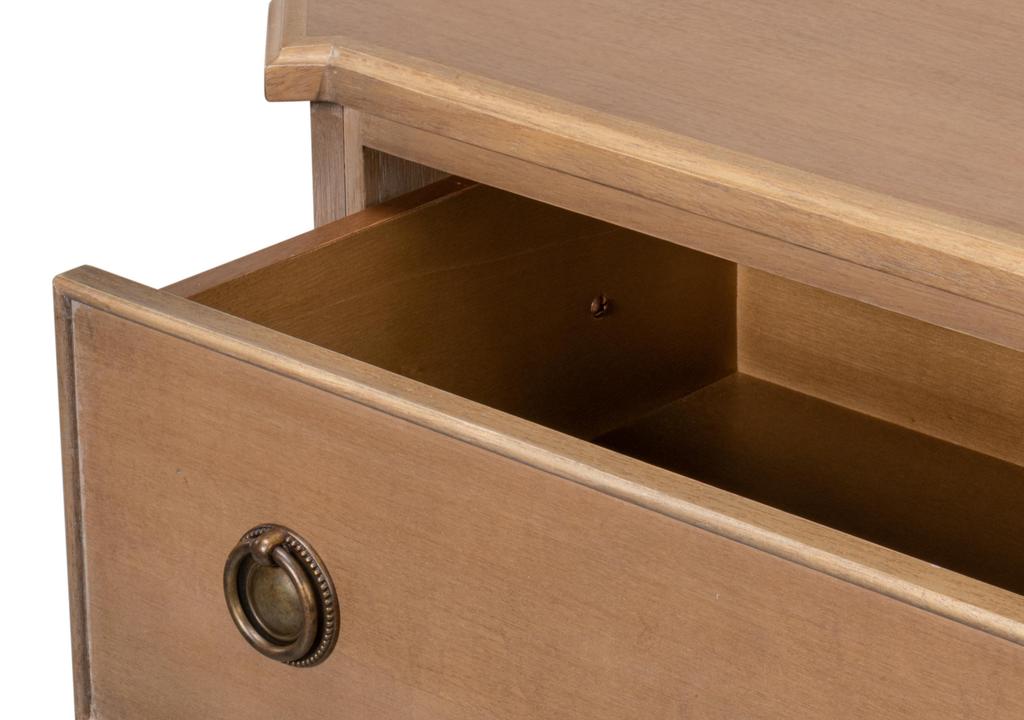 Poppin's Brown Three Drawer Chest - Ornate Home