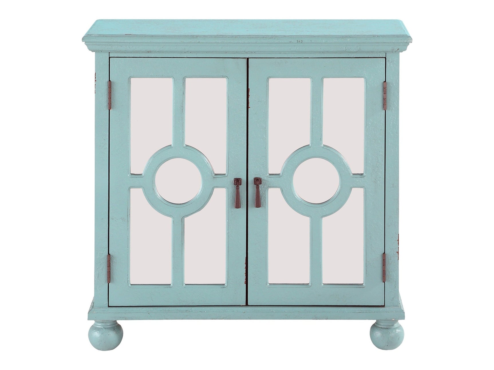 Poppy Antique Aqua Accent Chest - Ornate Home