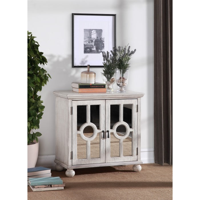 Poppy Antique White Accent Chest - Ornate Home