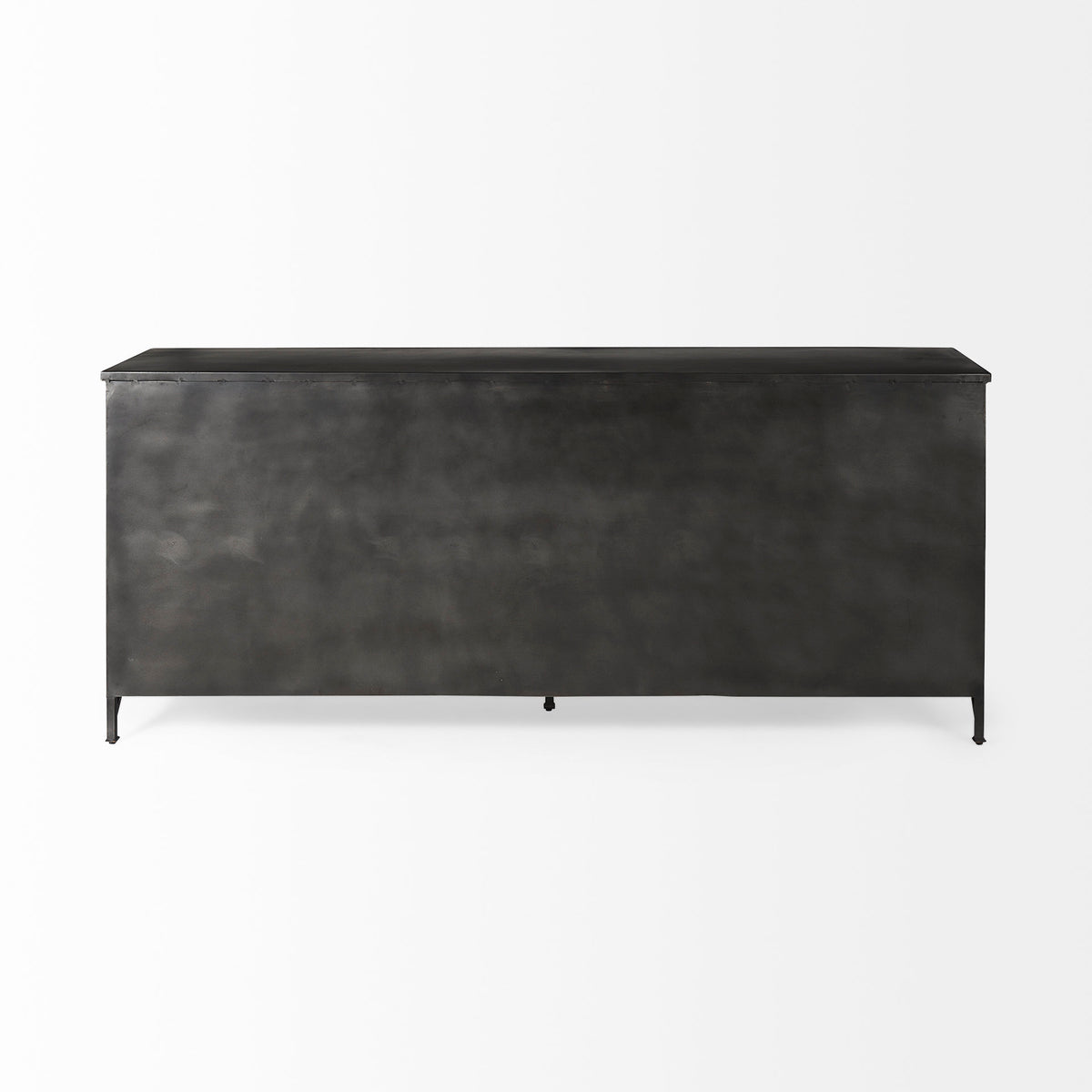 Poppy Black Metal with Glass Door Sideboard - Ornate Home