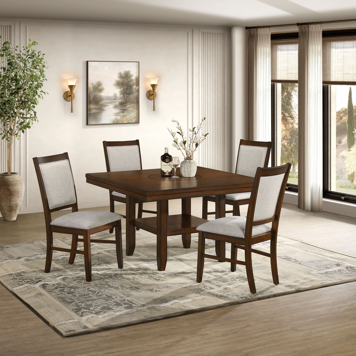 Portage Brown/Beige Dining Chair - Ornate Home