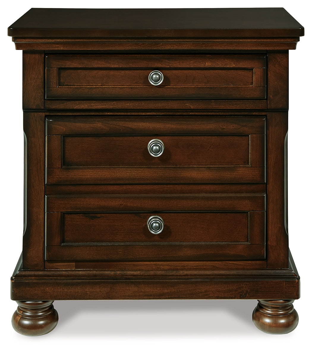 Porter Rustic Brown Two Drawer Nightstand - Ornate Home