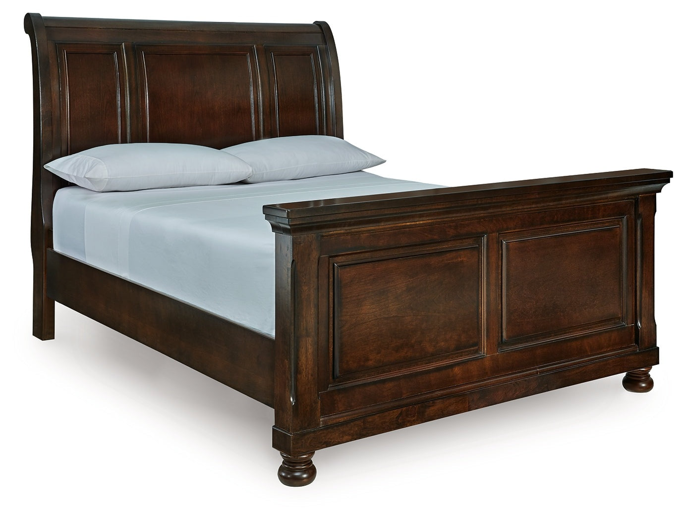 Porter Rustic Brown Queen Sleigh Bed - Ornate Home