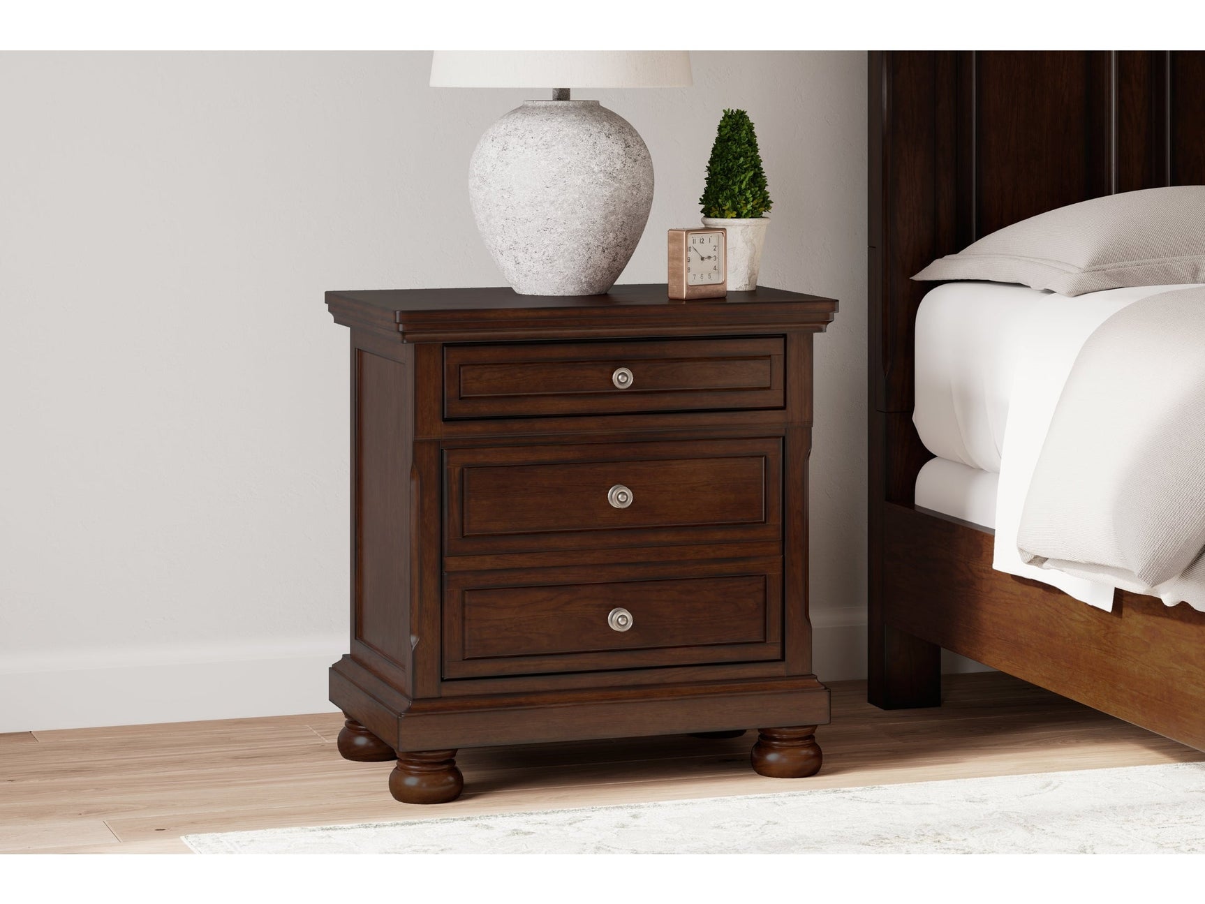 Porter Rustic Brown Two Drawer Nightstand (Online Special Price) - Ornate Home