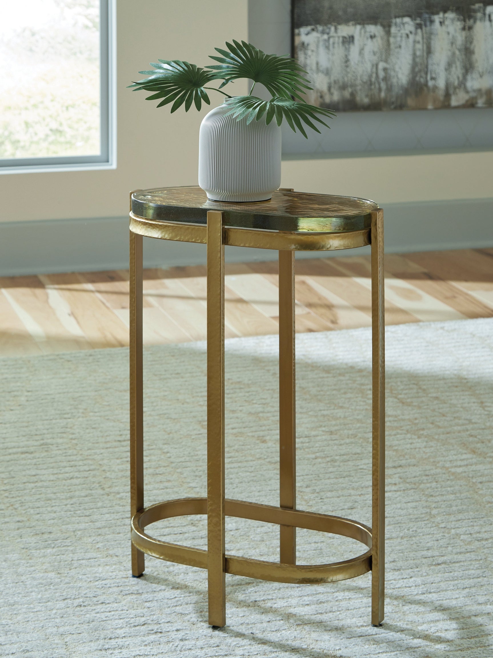 Porterville Gold Accent Table (Online Special Price) - Ornate Home