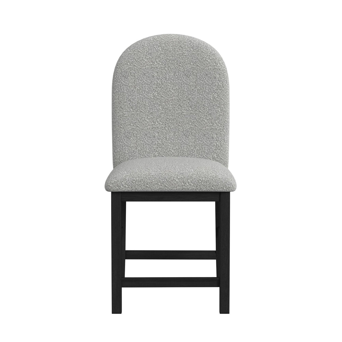 Portland Black/Grey Round Back Counter Stool (Set of 2) - Ornate Home