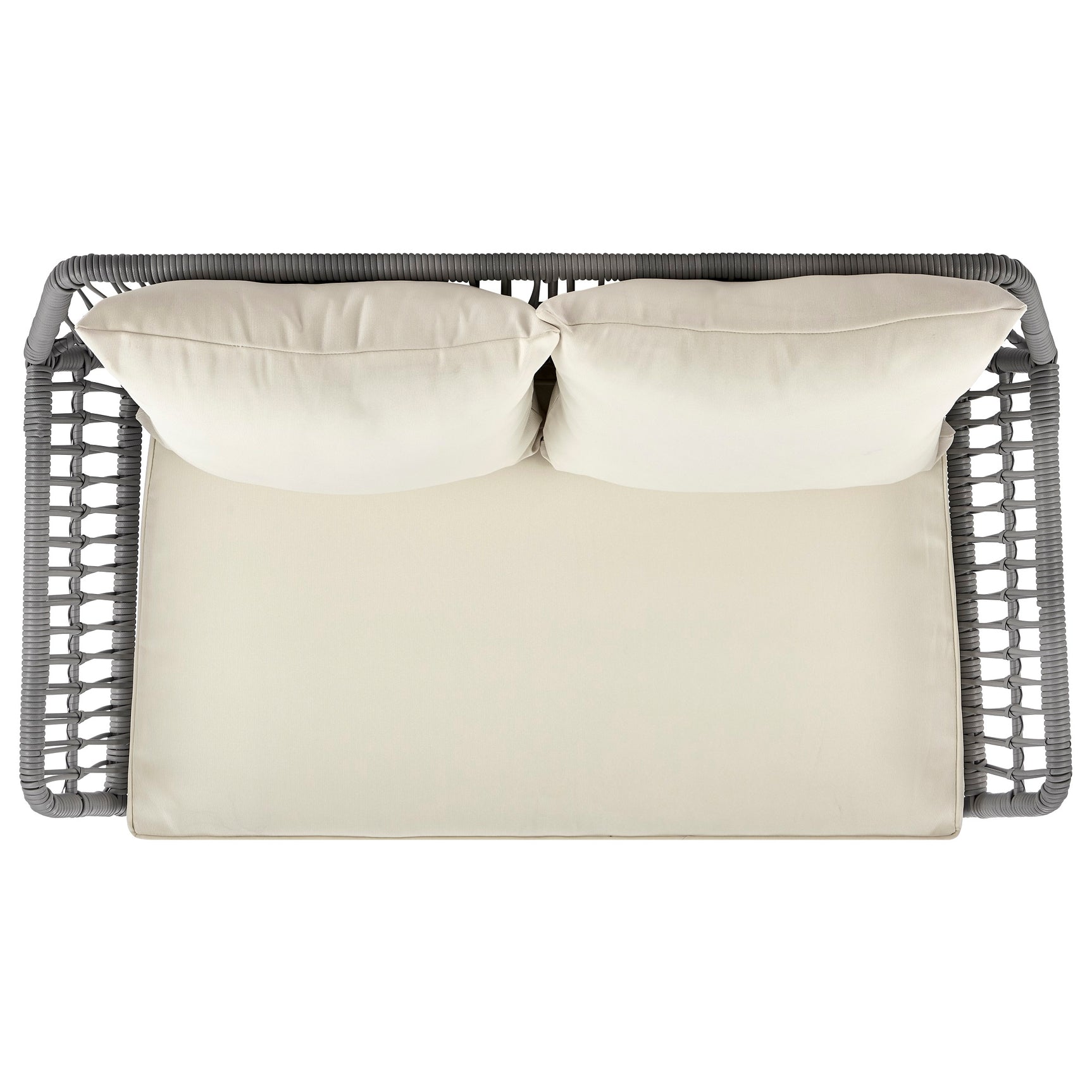 Portofino Patio 4-Person Conversation Set with Coffee Table with Cream Cushions - Ornate Home