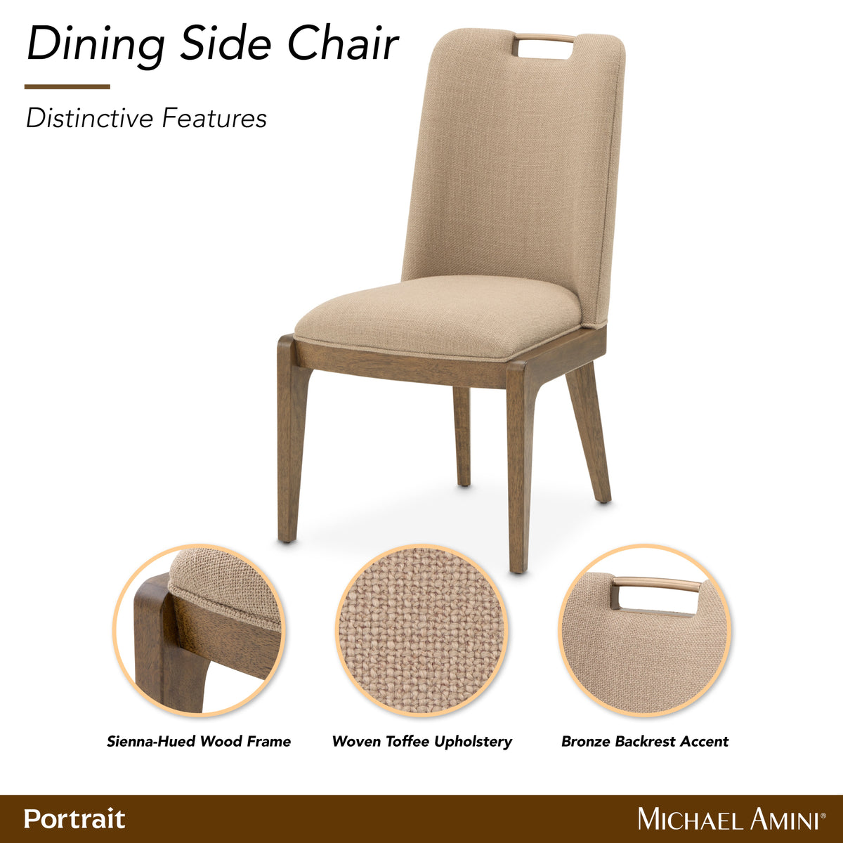 Portrait Sienna Brown/Toffee Dining Side Chair (Set of 2)