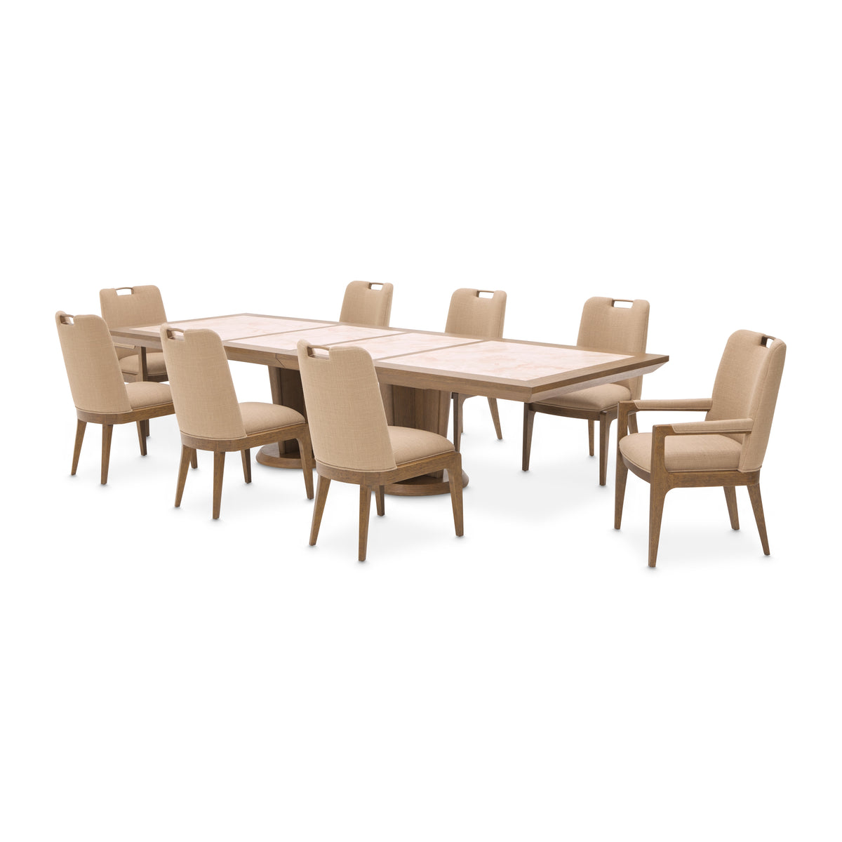 Portrait Sienna Brown Wide Rectangular Dining Table