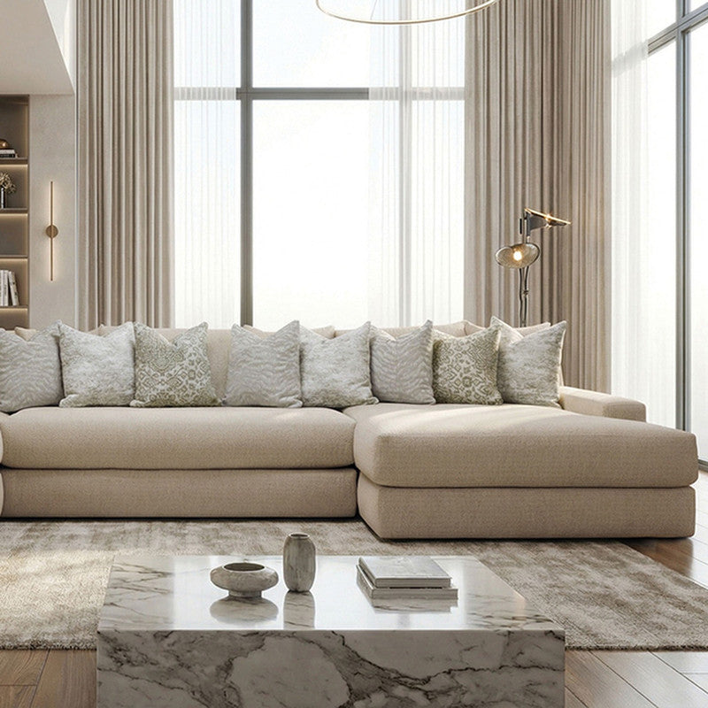 Portslade Warm Beige Sectional (Oversized) - Ornate Home
