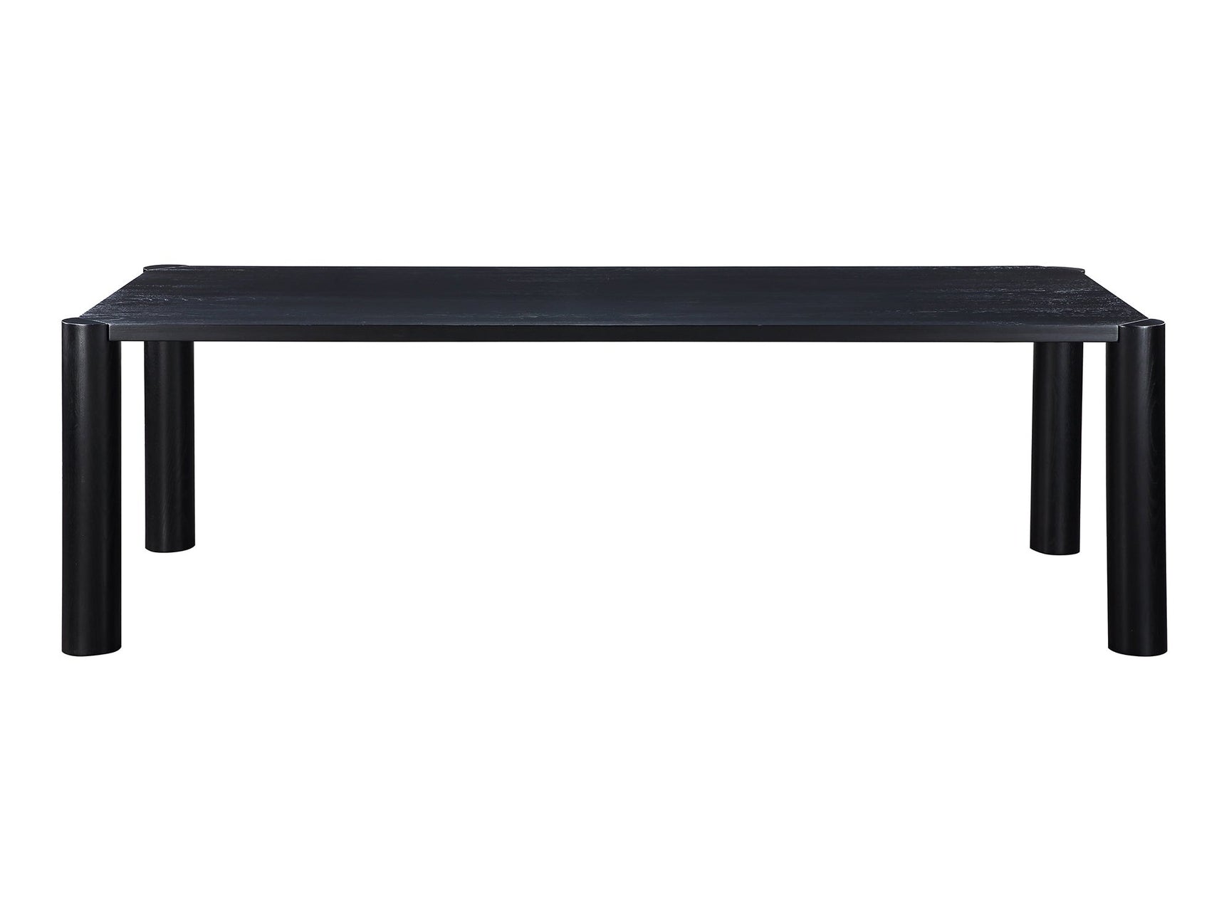 Post Black Large Dining Table - Ornate Home