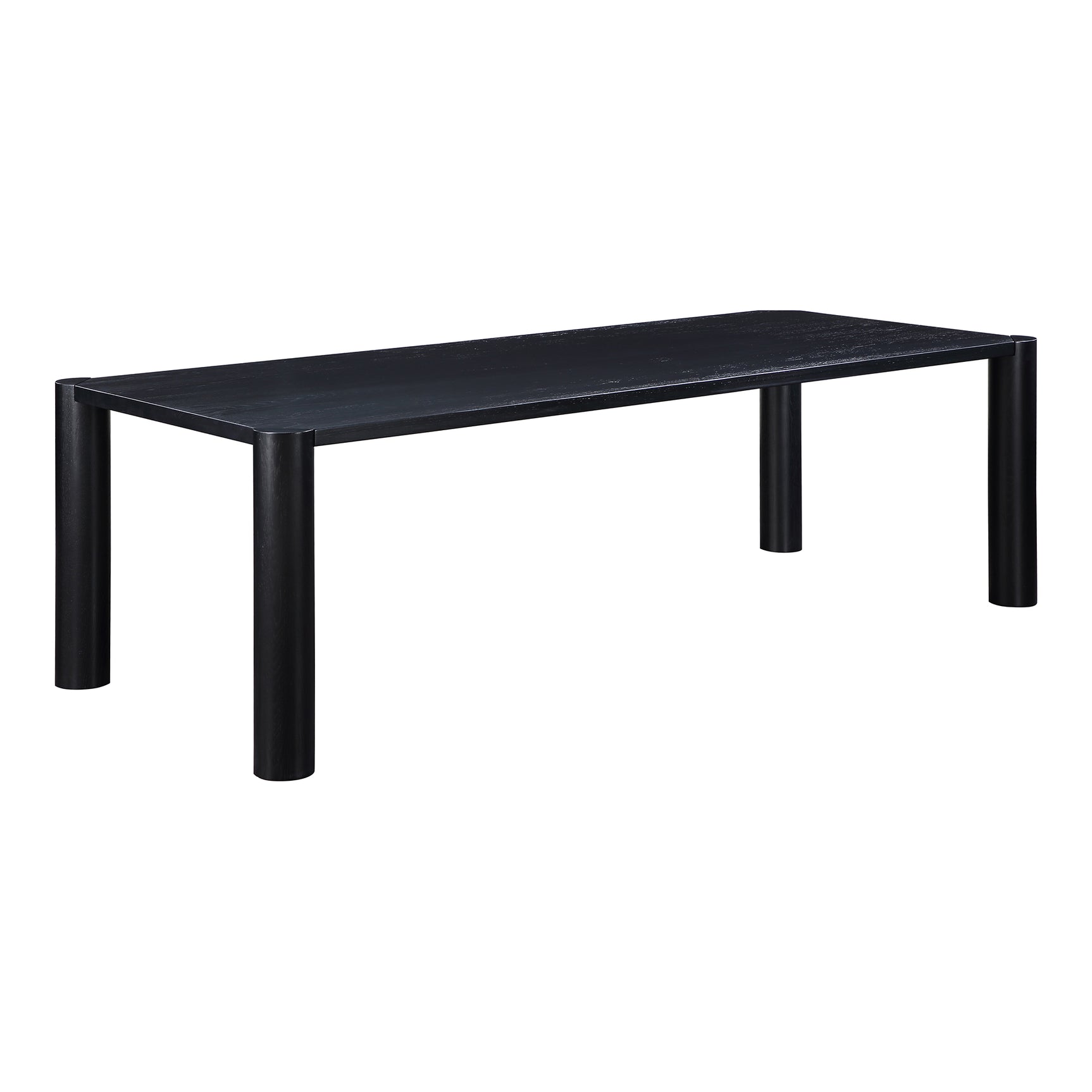 Post Black Large Dining Table - Ornate Home