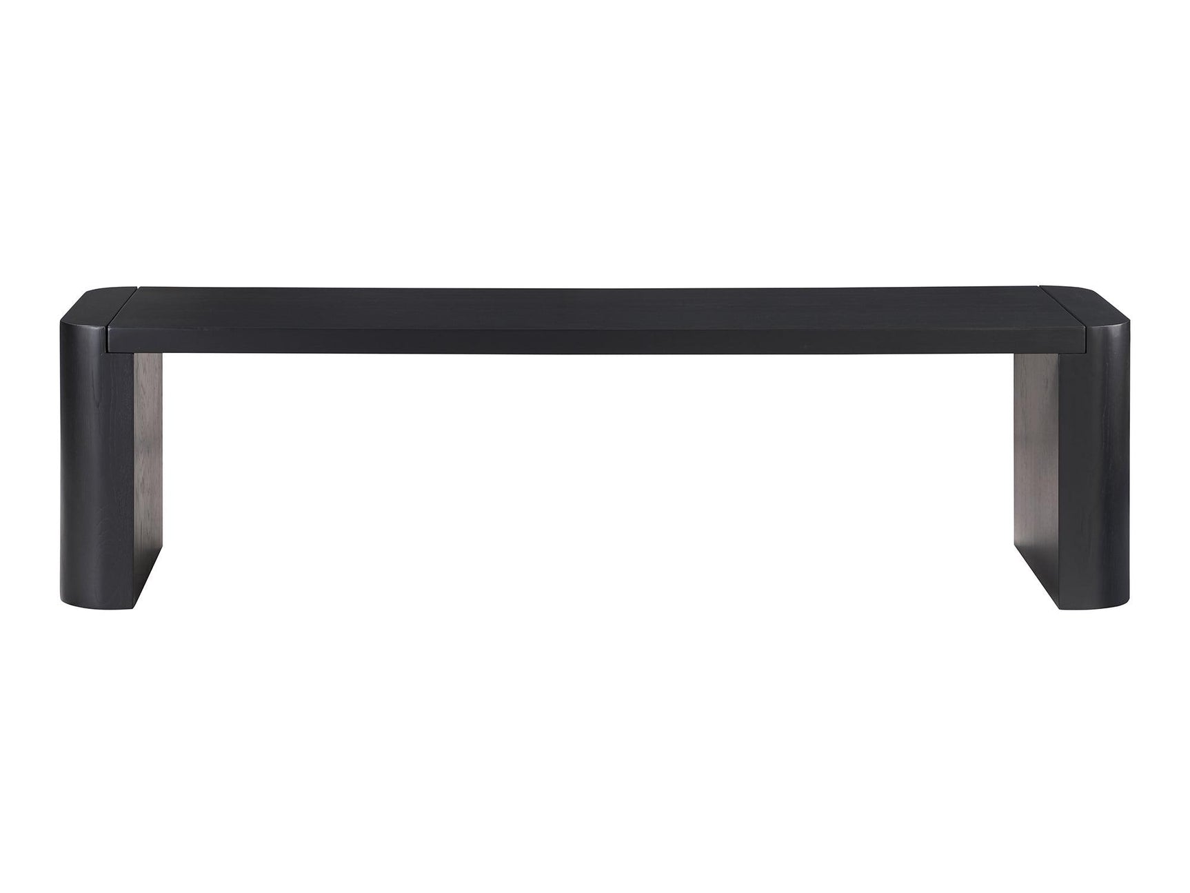 Post Black Small Dining Bench - Ornate Home