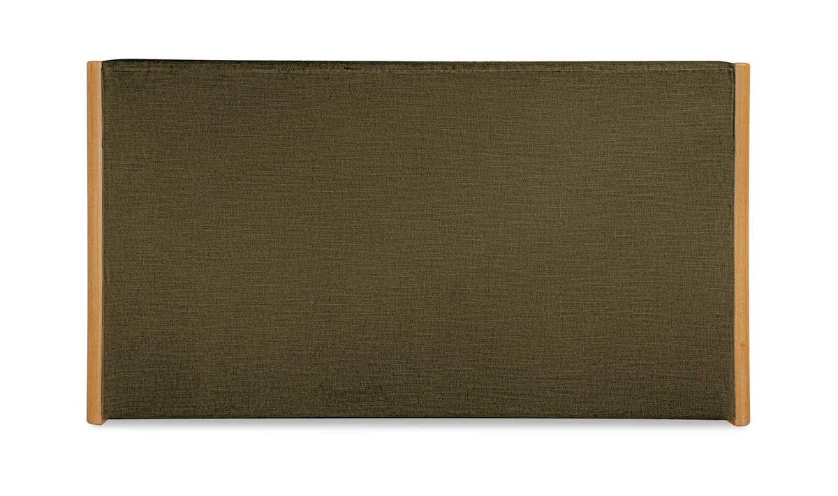 Post Dark Green King Bed Natural Oak - Ornate Home