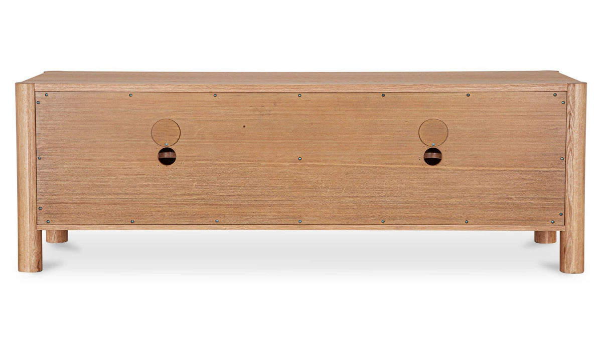 Post Natural Media Unit Oak - Ornate Home