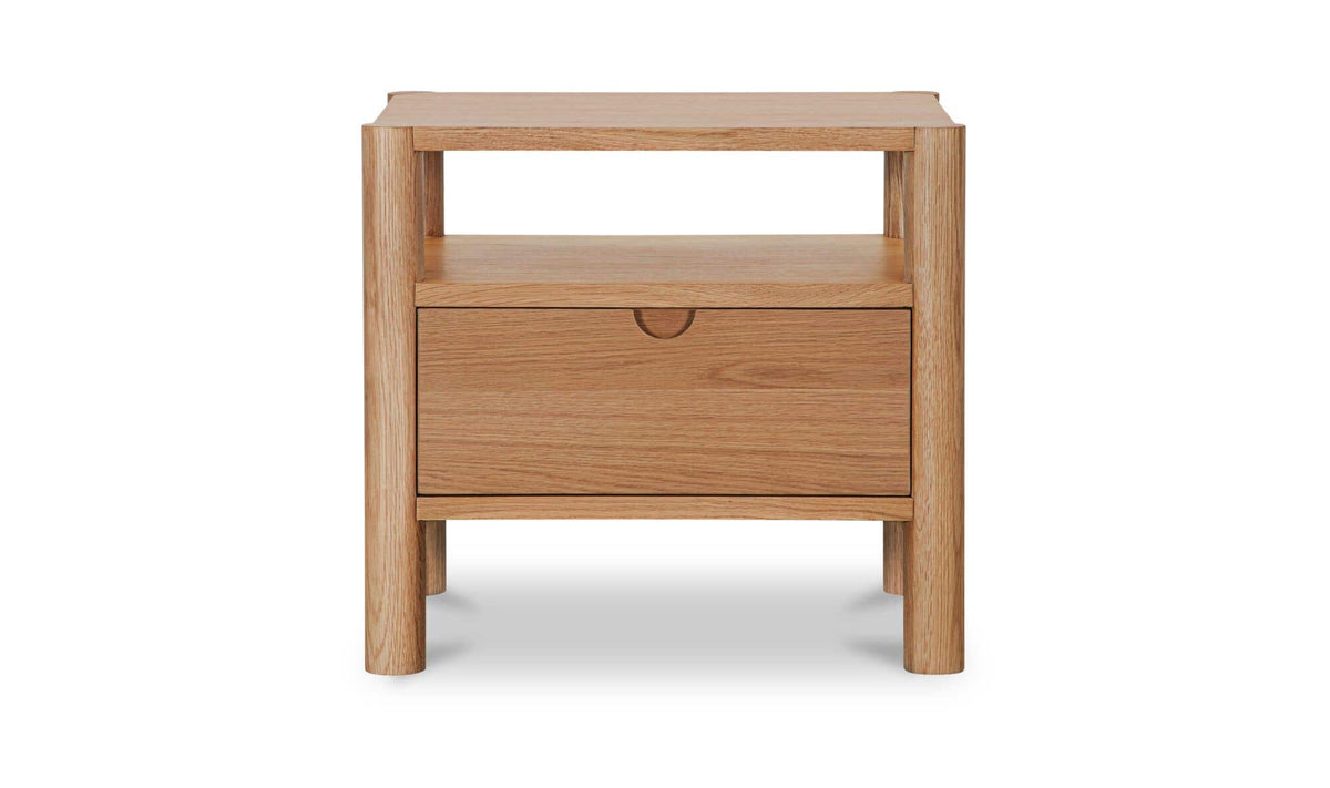 Post Natural Nightstand Oak - Ornate Home
