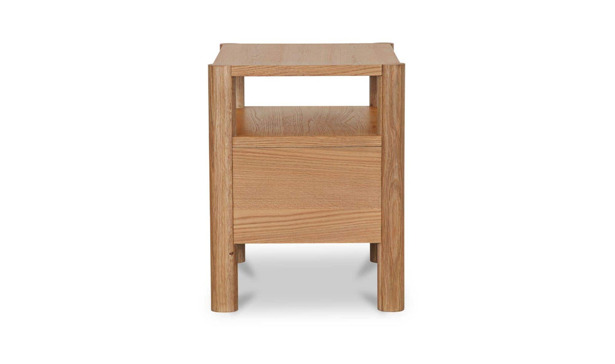 Post Natural Nightstand Oak - Ornate Home