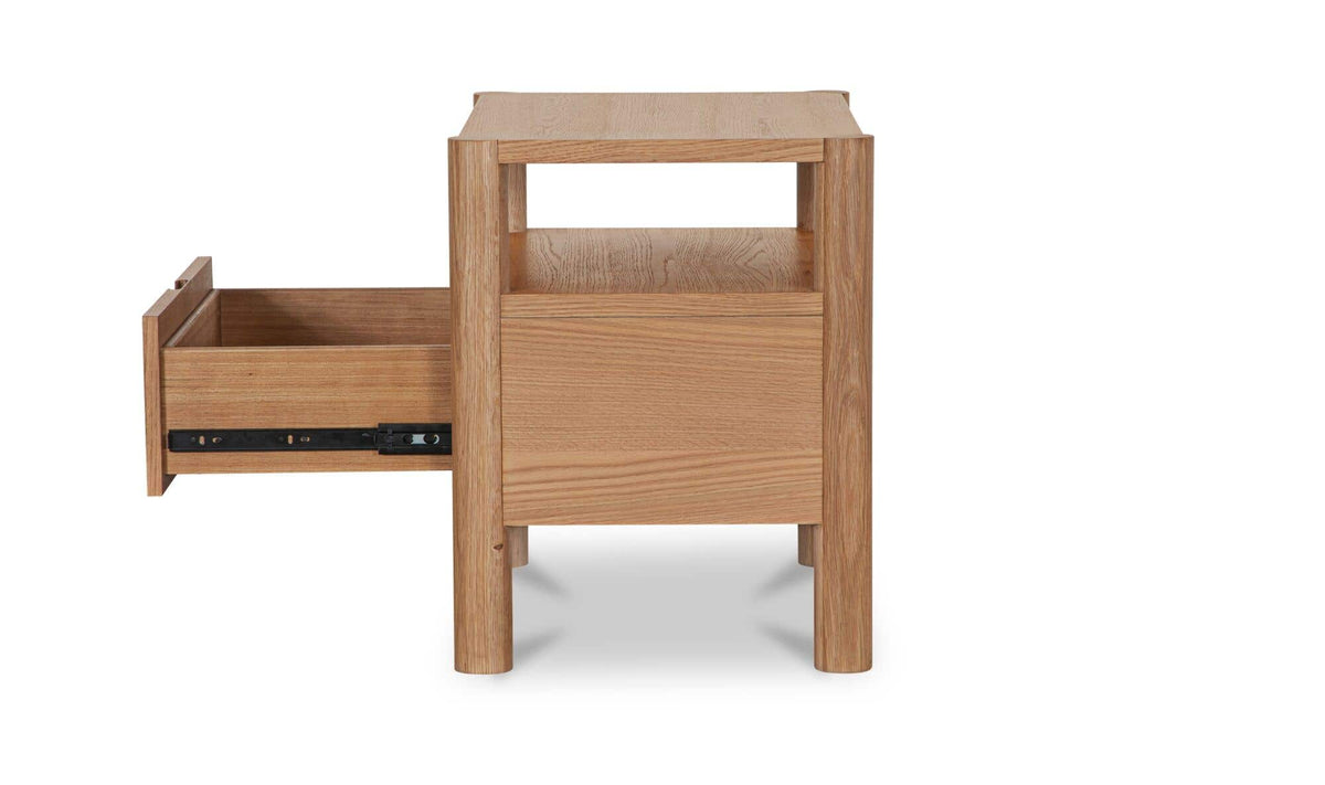 Post Natural Nightstand Oak - Ornate Home