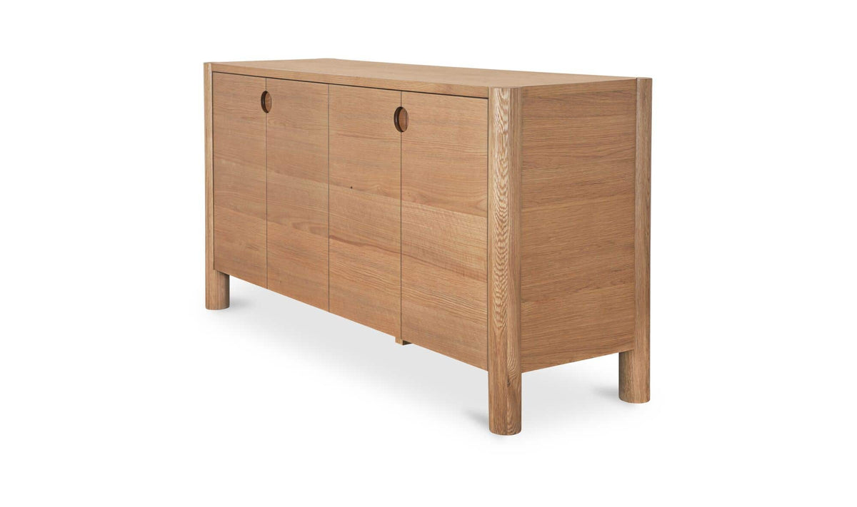 Post Natural Sideboard Oak - Ornate Home