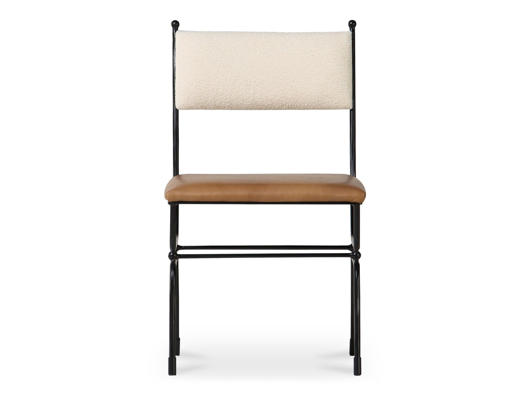 Posta Brown Leather Dining Chair - Ornate Home