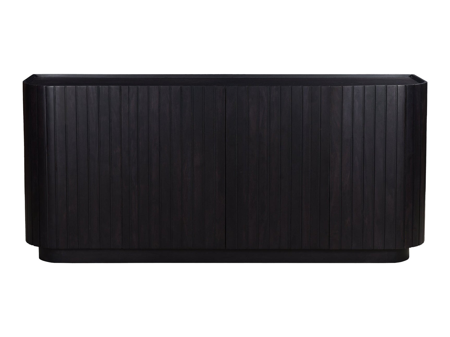 Povera Black 4 Door Sideboard - Ornate Home