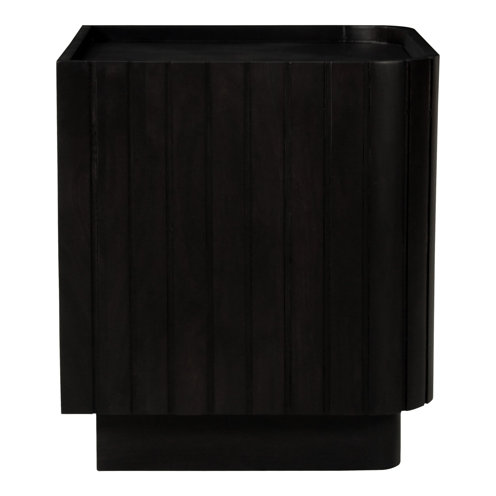 Povera Black Nightstand - Ornate Home