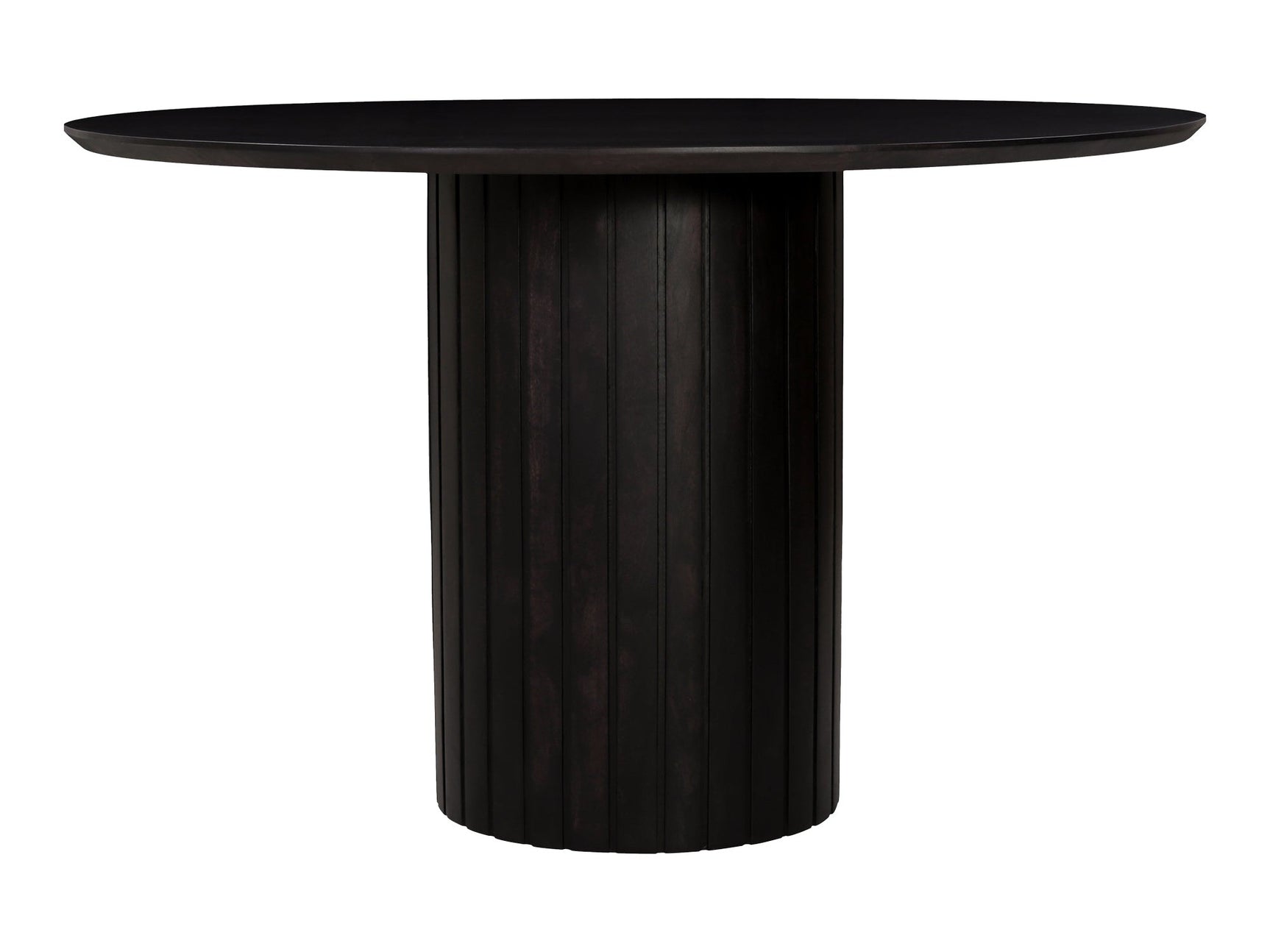 Povera Black Round Dining Table - Ornate Home