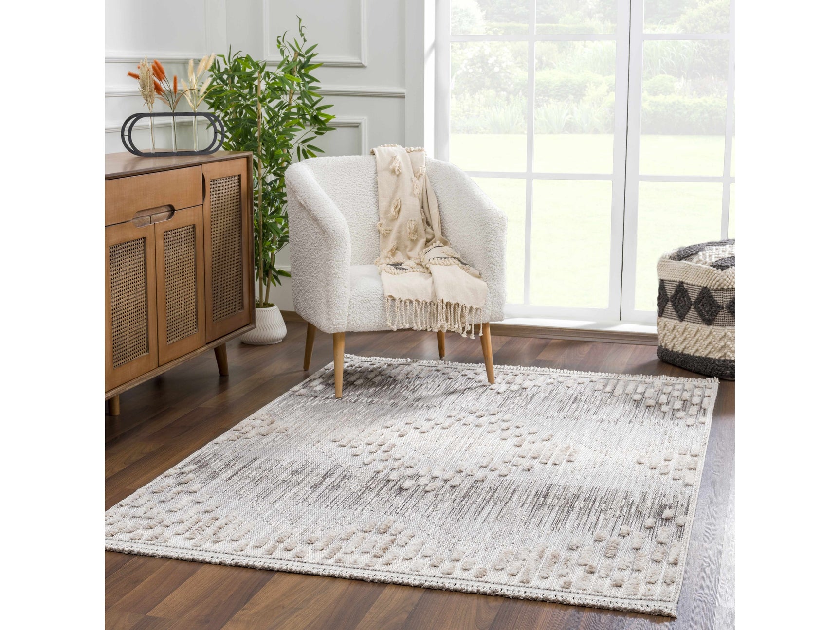 Poydras High-Low Rustic Rug - Ornate Home