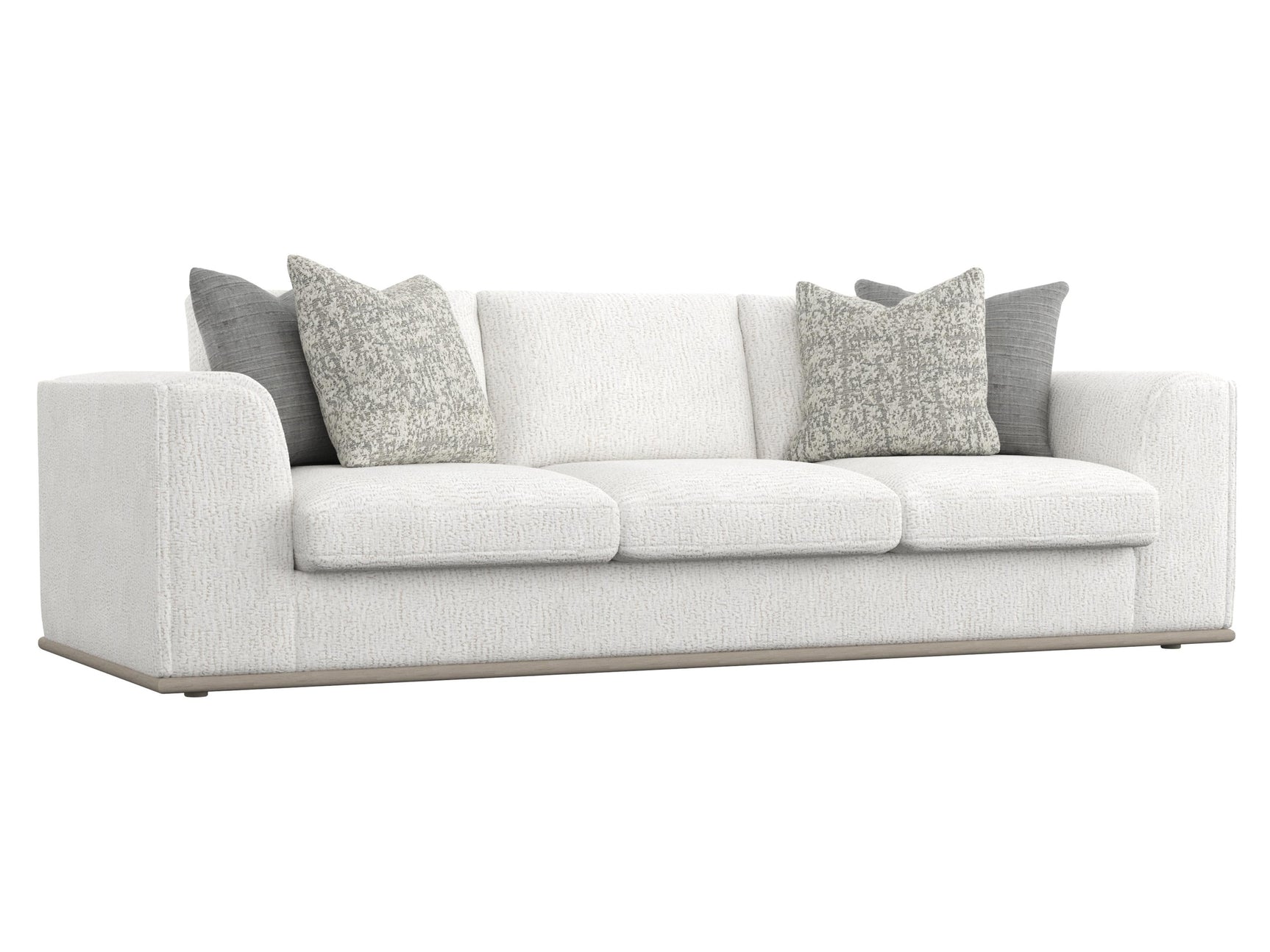 Prague White/Cream Fabric Sofa - Ornate Home