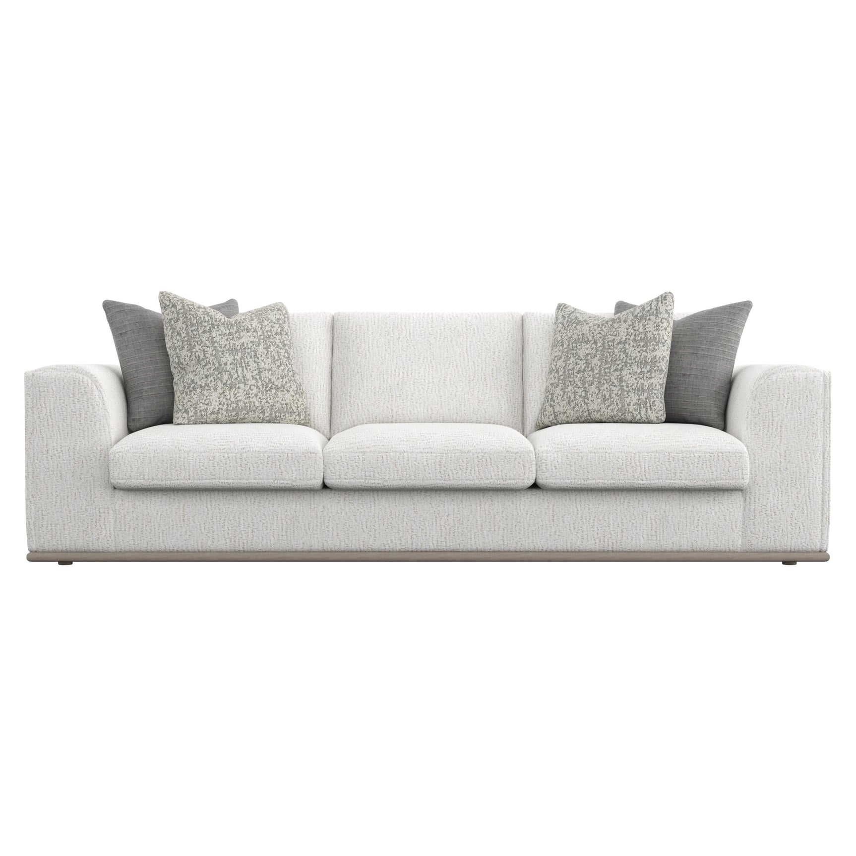 Prague White/Cream Fabric Sofa - Ornate Home