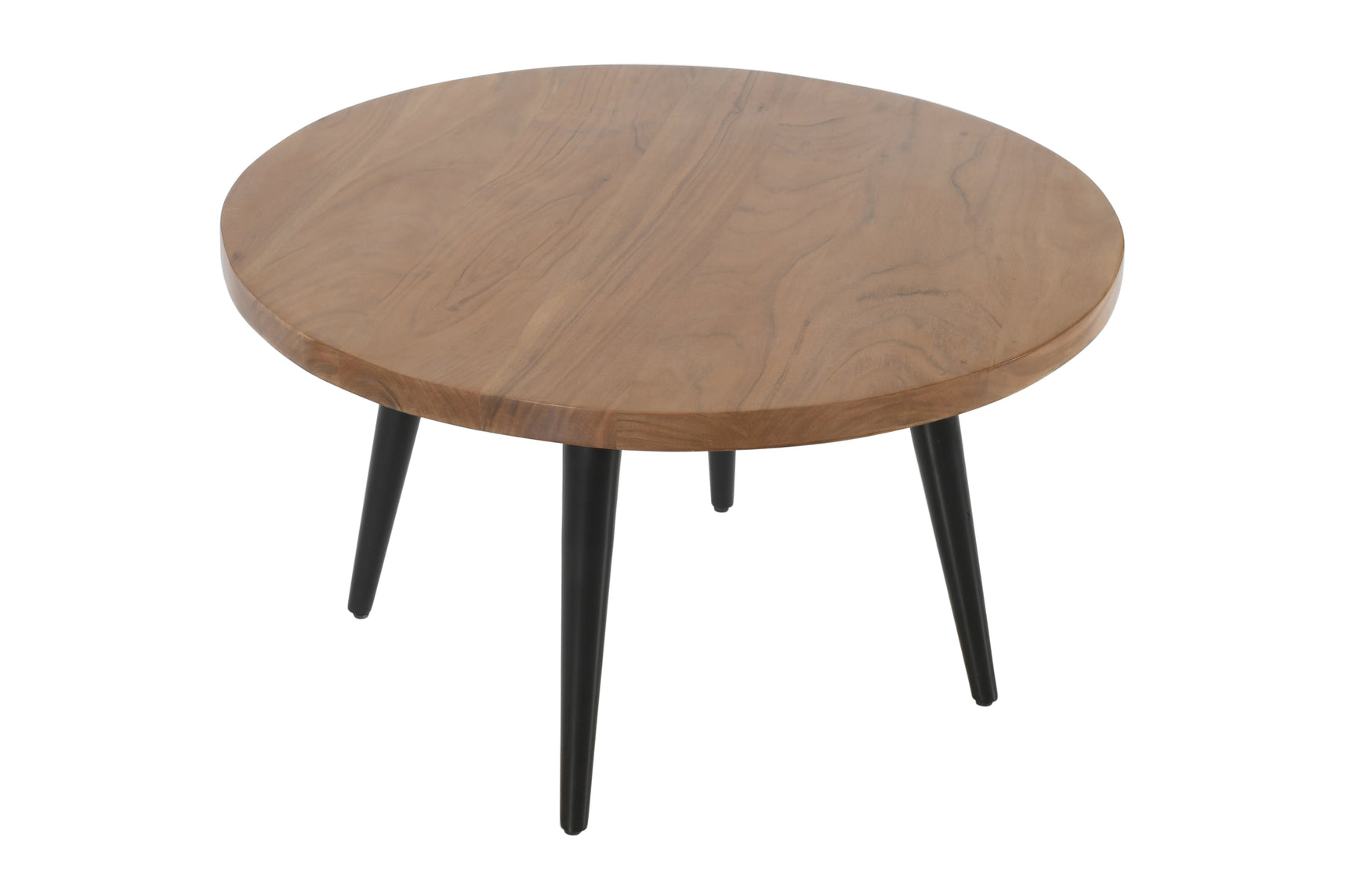 Prelude Suede Round Cocktail Table - Ornate Home
