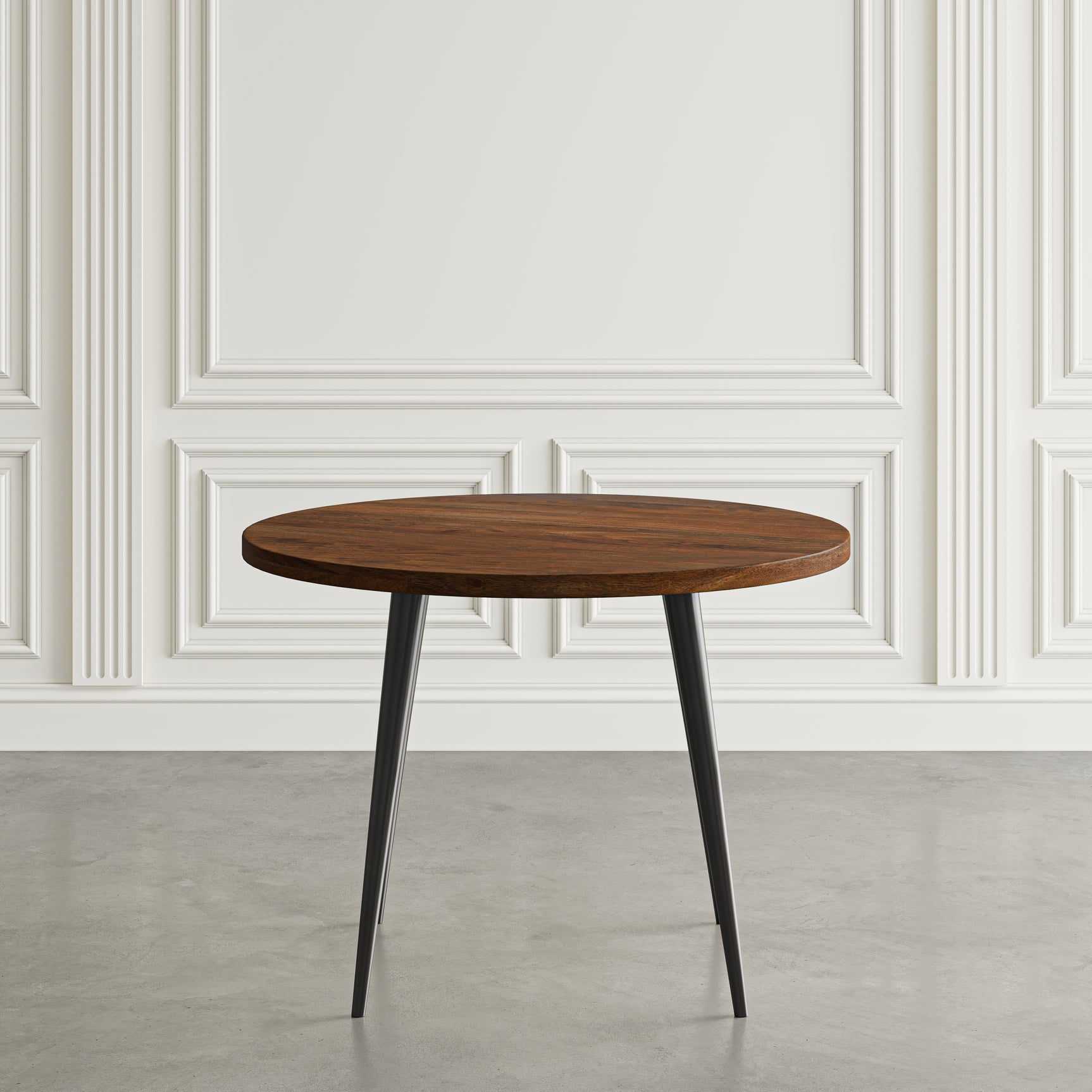 Prelude Walnut Round Dining Table - Ornate Home
