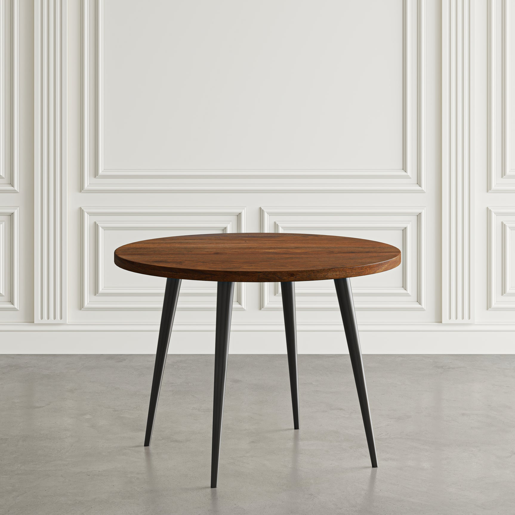 Prelude Walnut Round Dining Table - Ornate Home