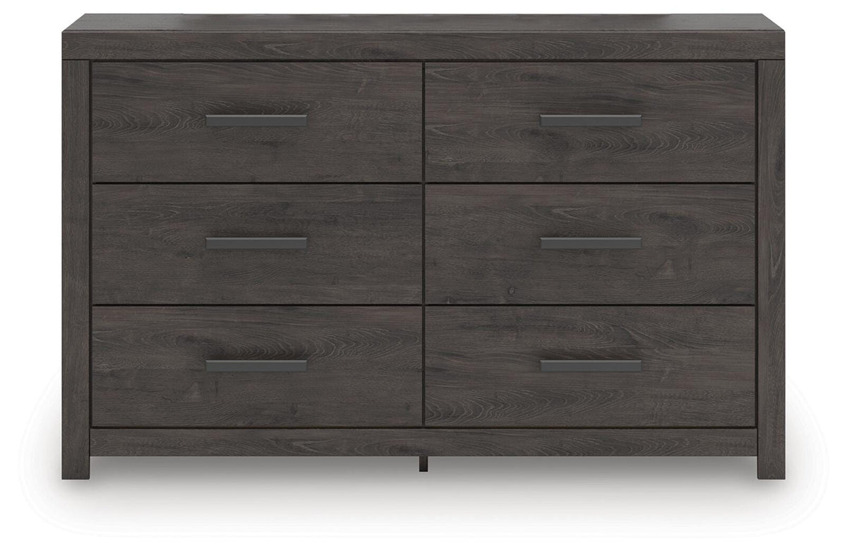 Prendonea Charcoal Dresser and Nightstand - Ornate Home