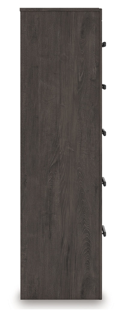 Prendonea Charcoal Full Panel Bed, Dresser, Mirror, Chest and Nightstand (Online Special Price) - Ornate Home