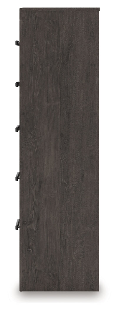 Prendonea Charcoal Full Panel Bed, Dresser, Mirror, Chest and Nightstand (Online Special Price) - Ornate Home