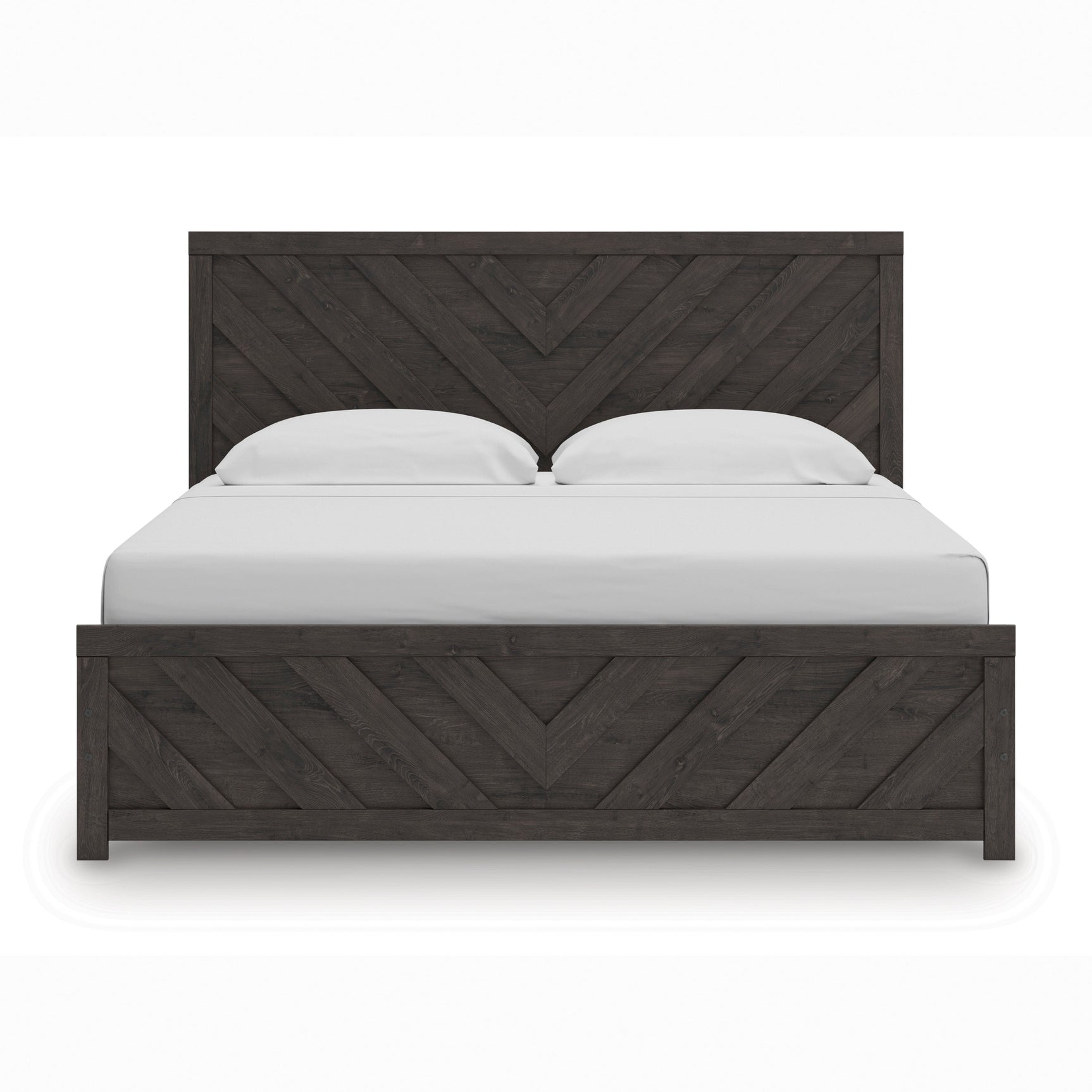 Prendonea Charcoal King Panel Bed, Dresser and Mirror (Online Special Price) - Ornate Home