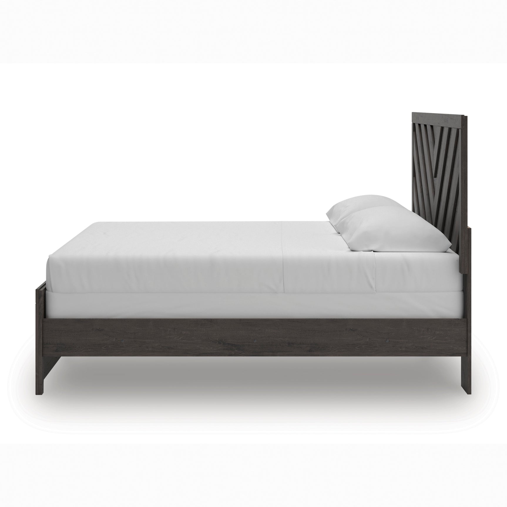 Prendonea Charcoal King Panel Bed, Dresser and Mirror - Ornate Home