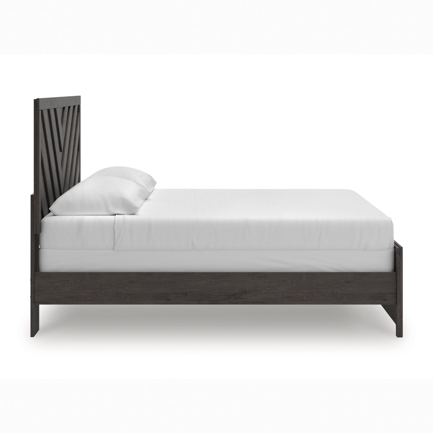 Prendonea Charcoal King Panel Bed, Dresser and Mirror - Ornate Home