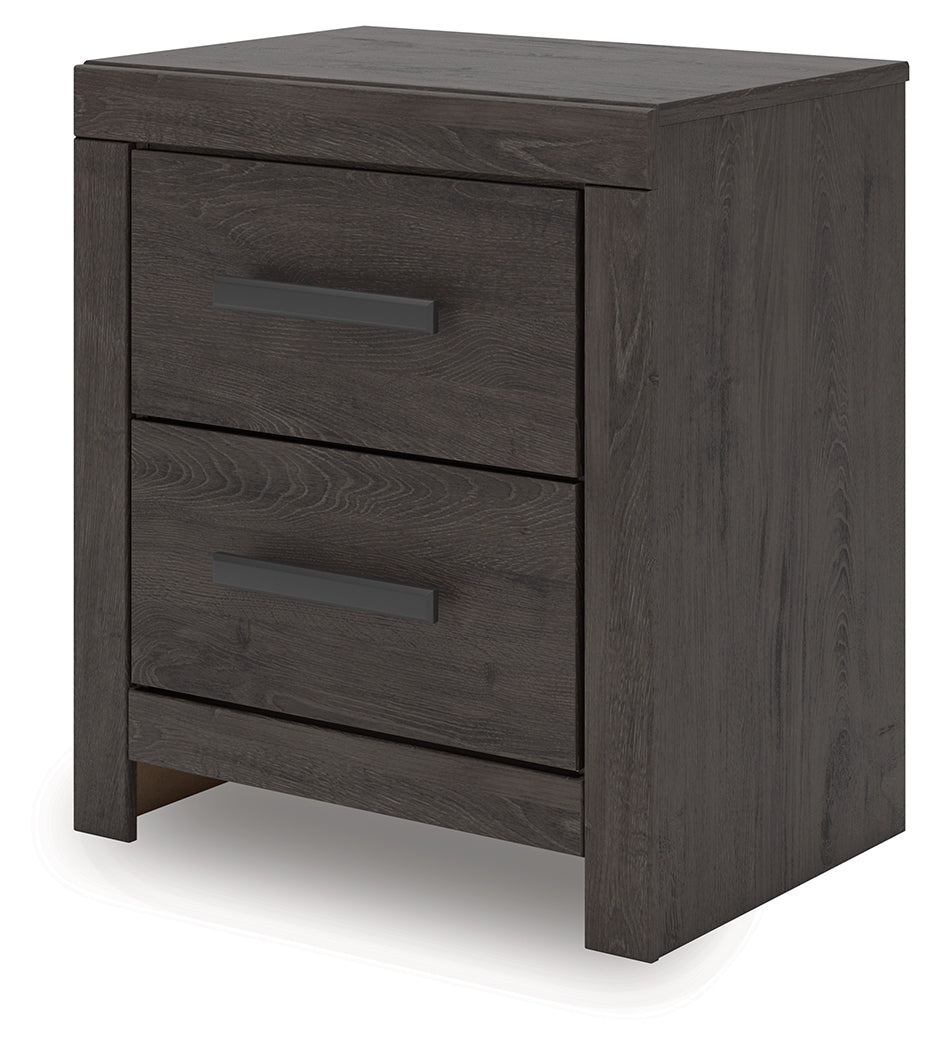 Prendonea Charcoal Nightstand - Ornate Home