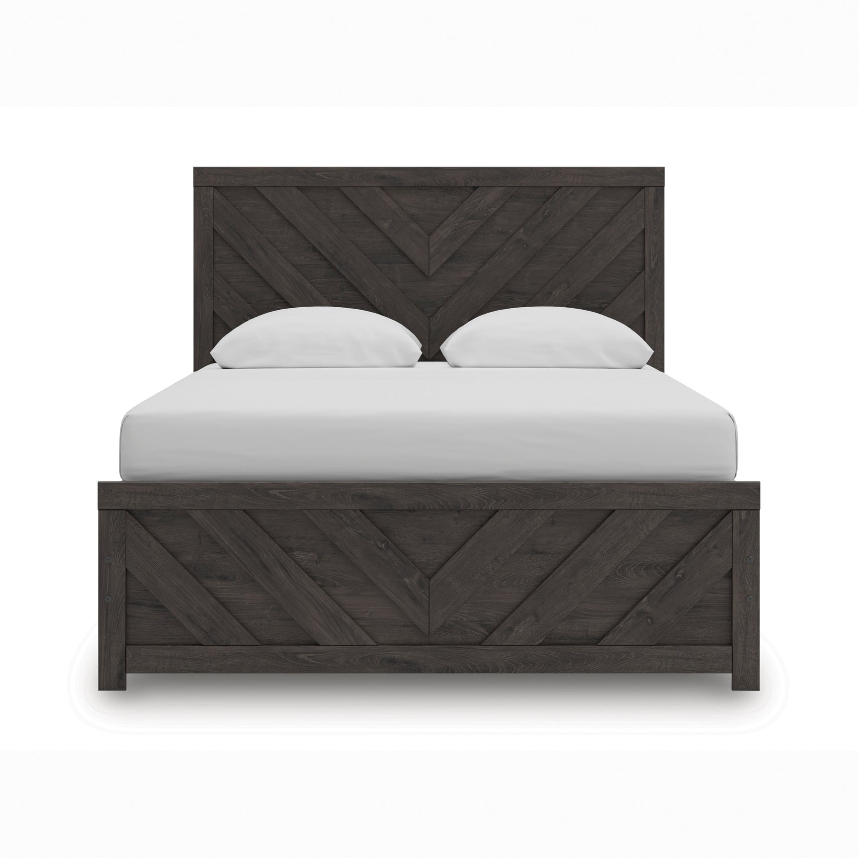 Prendonea Charcoal Queen Panel Bed, Dresser, Mirror, Chest and 2 Nightstands (Online Special Price) - Ornate Home