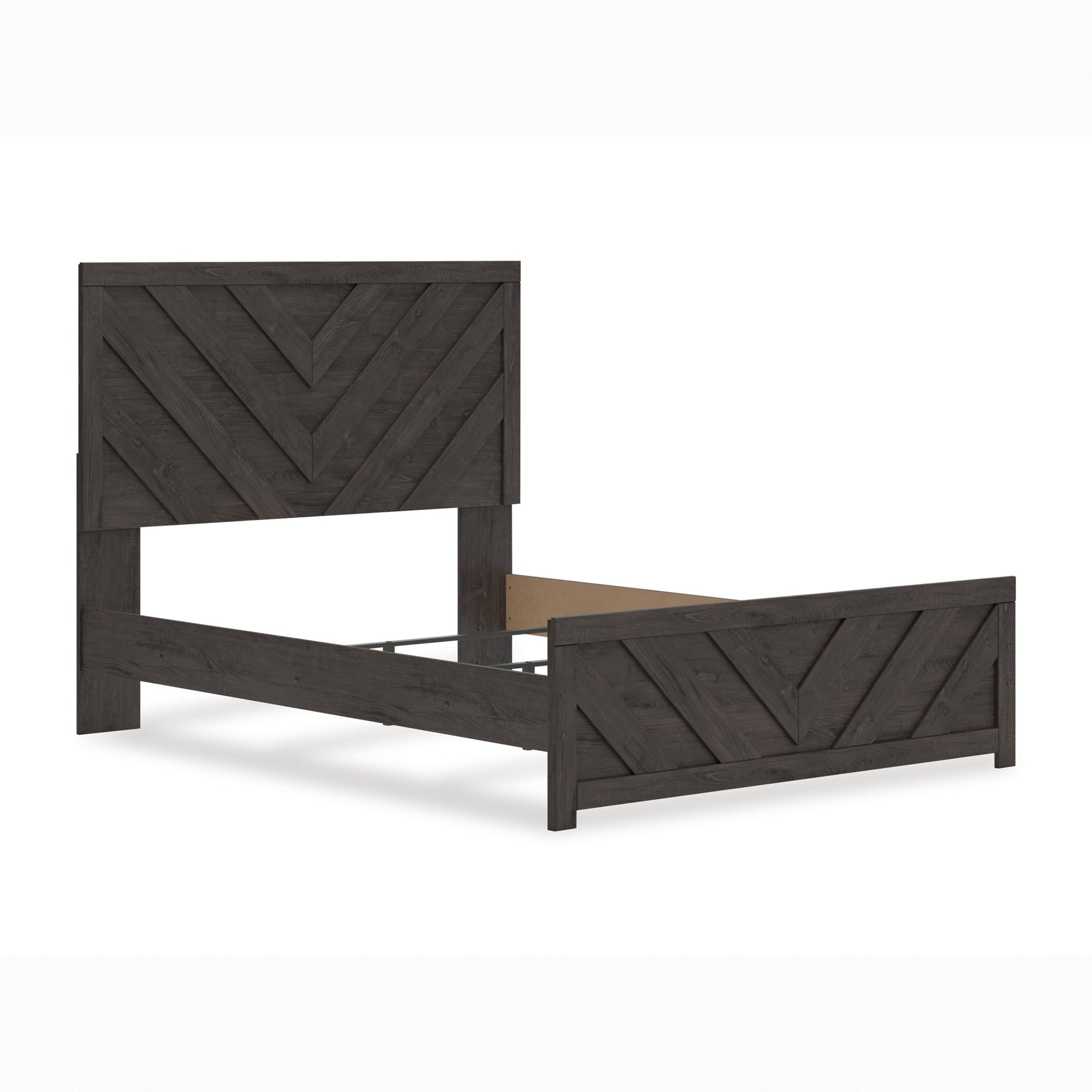 Prendonea Charcoal Queen Panel Bed, Dresser, Mirror, Chest and 2 Nightstands (Online Special Price) - Ornate Home