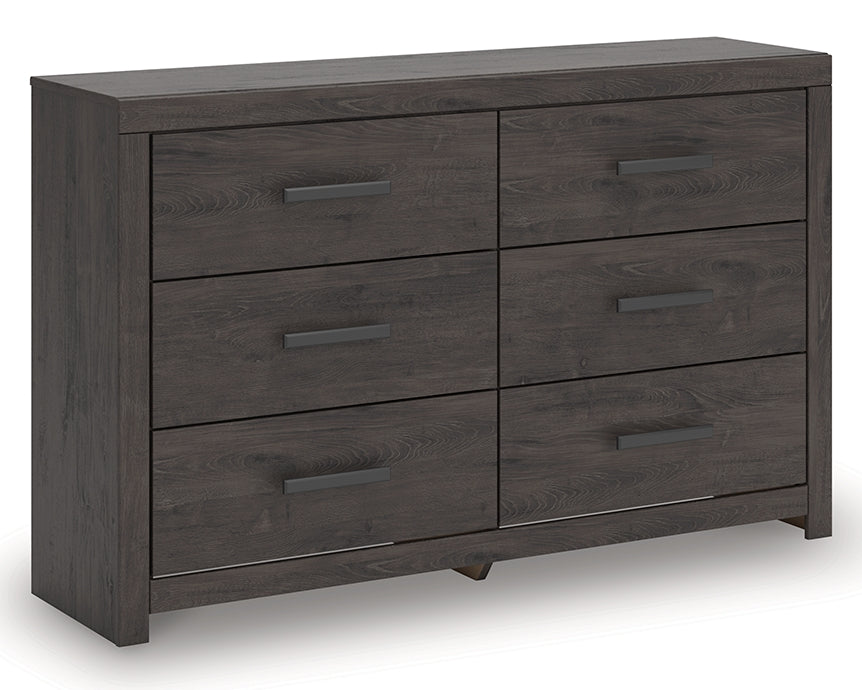 Prendonea Charcoal Queen Panel Bedroom Set with Dresser and Nightstand (Online Special Price) - Ornate Home
