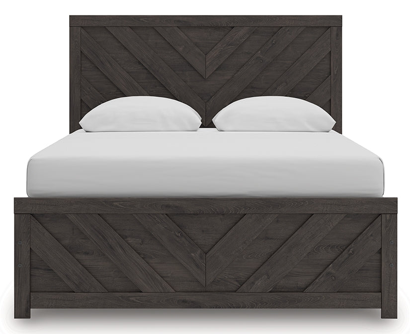 Prendonea Charcoal Queen Panel Bedroom Set with Dresser and Nightstand (Online Special Price) - Ornate Home