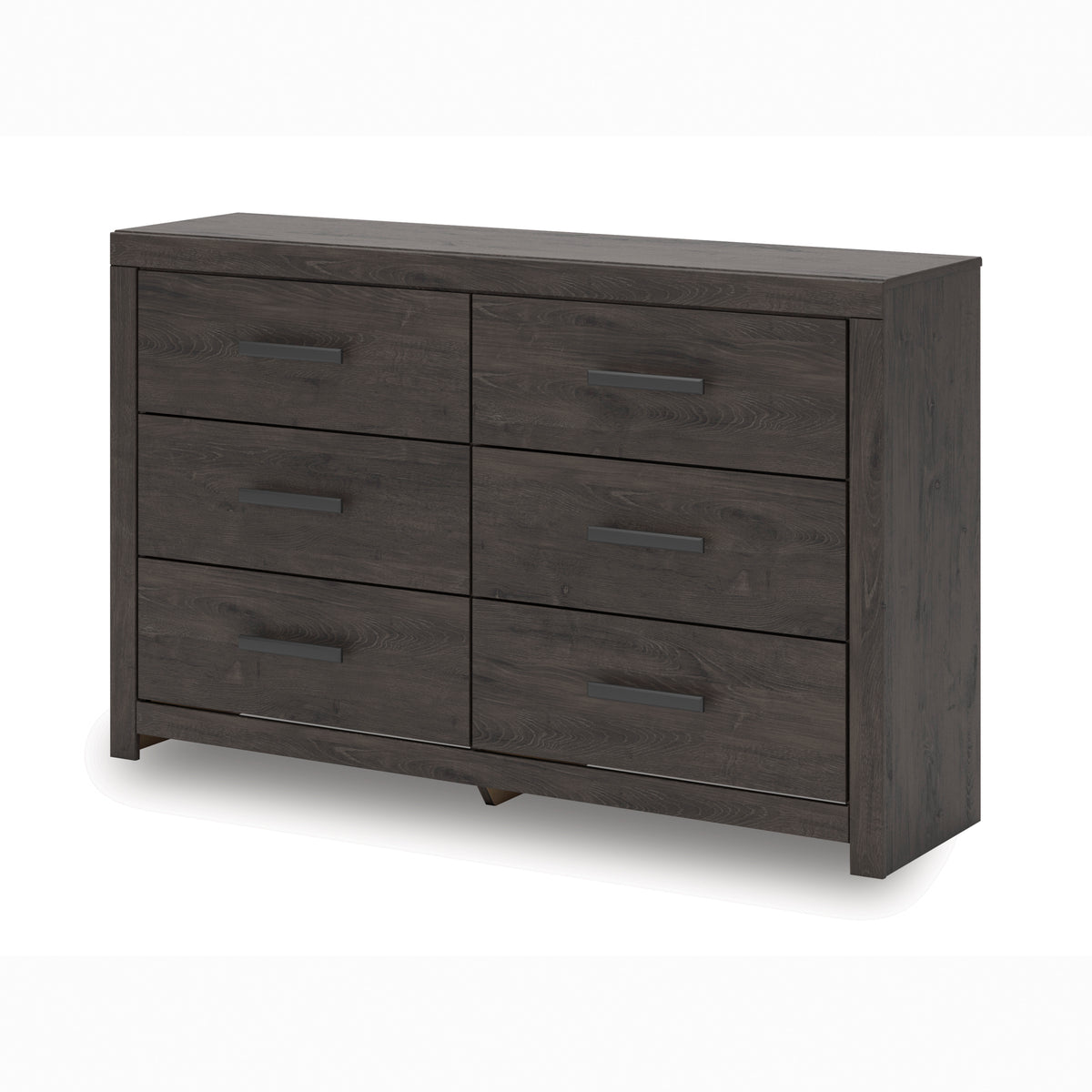 Prendonea Charcoal Twin Panel Bed, Dresser and Nightstand - Ornate Home
