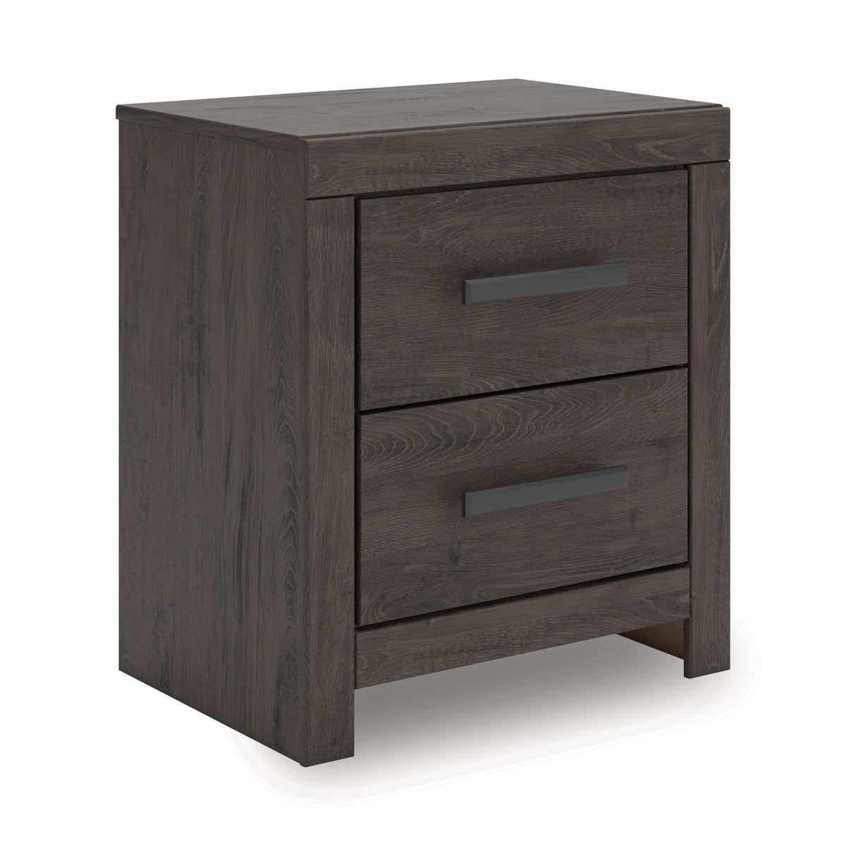 Prendonea Charcoal Twin Panel Bed, Dresser and Nightstand - Ornate Home