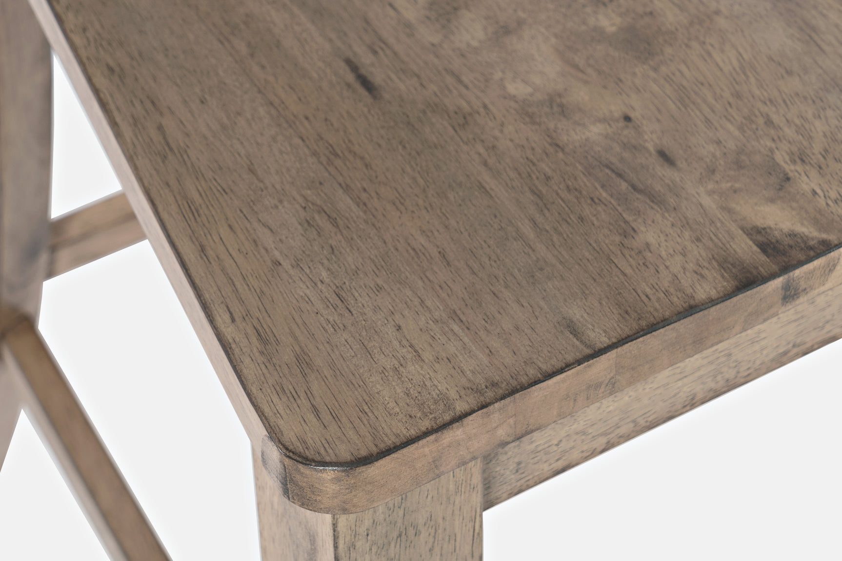 Prescott Park Weathered Oak Handhold Stool (Set of 2) - Ornate Home