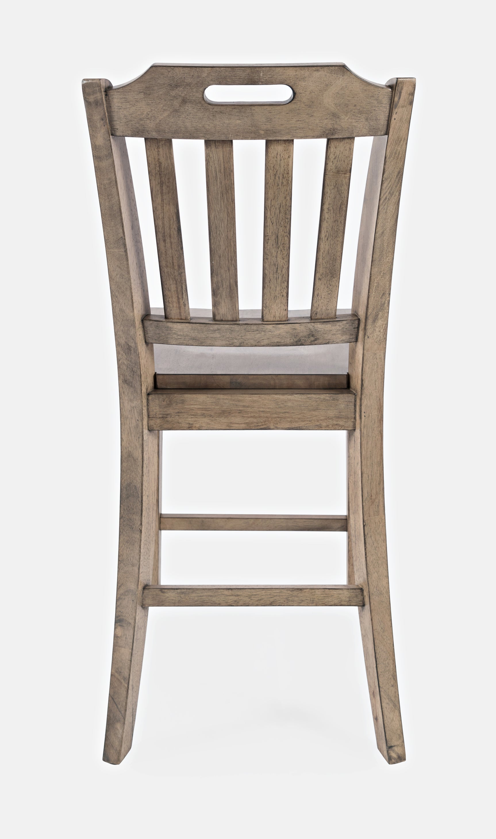 Prescott Park Weathered Oak Handhold Stool (Set of 2) - Ornate Home