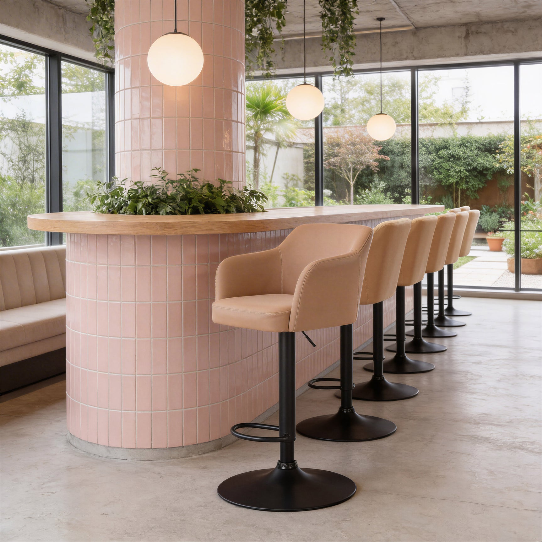 Prescott Tan Barstool