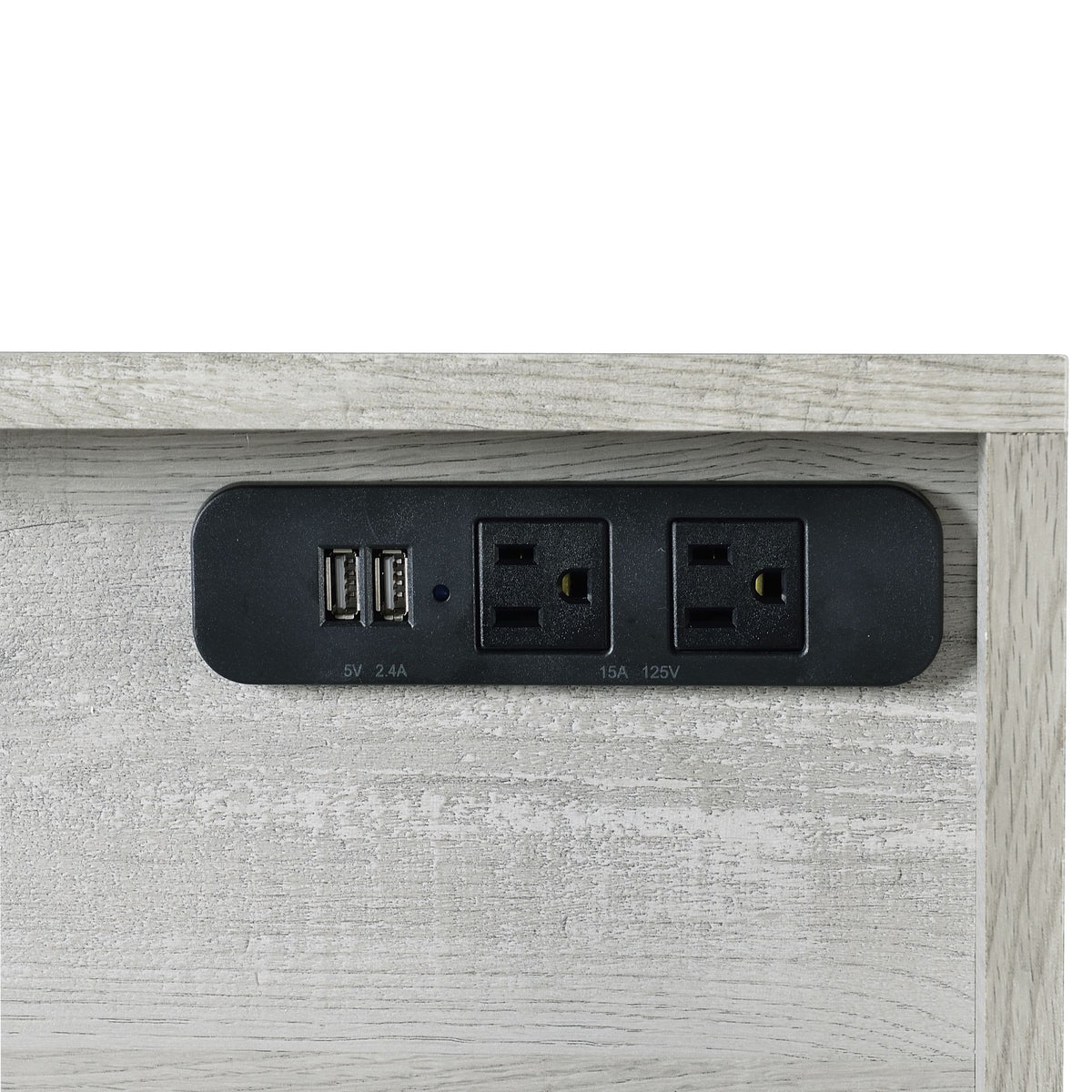 Preston Grey 2-Piece Office Furniture Set - Ornate Home